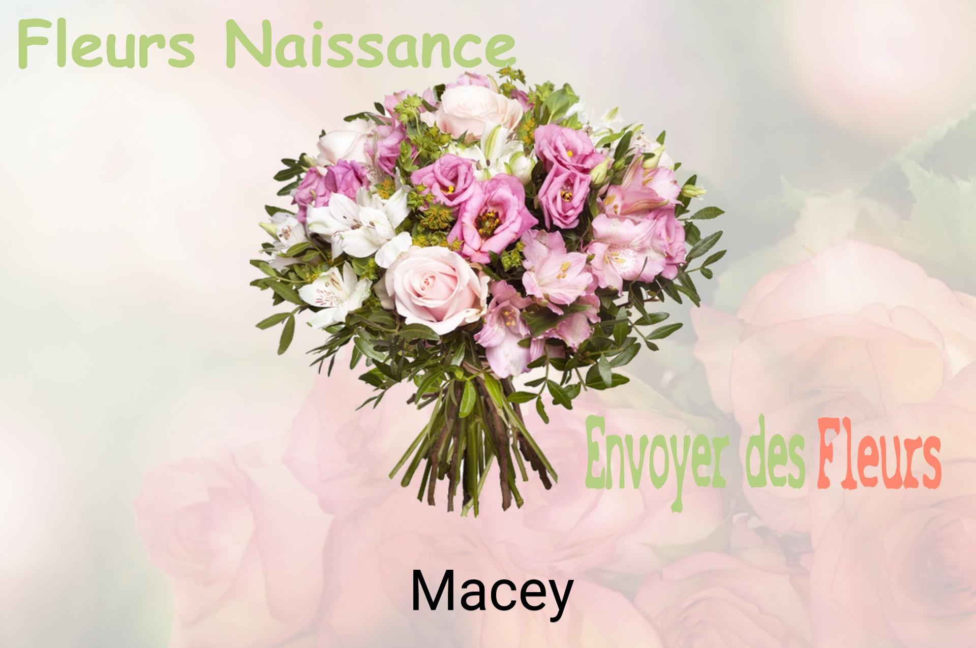 Bouquet de fleurs de naissance livré à Macey